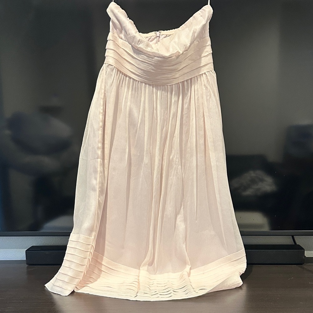 J. Crew Strapless Dress in Soft Cream